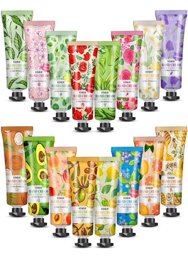 KONEUK 16 Pack Hand Cream Gifts Set, Bulk Hand Lotion Travel Size for Dry Cracked Hands, Hand Cream for Stocking Stuffers, Employee Appreciation Gifts, Christmas Gifts and Bridal Shower Gifts - Image 1